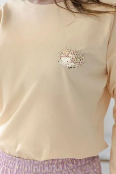 Dámské pyžamo 3617 Marigold - bavlna - Světle žlutá