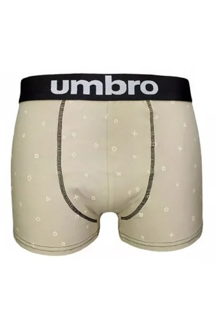 Pánské boxerky Umbro UMUM 0264-71 Mens Trunk - Béžová
