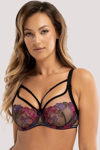 Nevyztužená podprsenka Estela - Černo-barevná