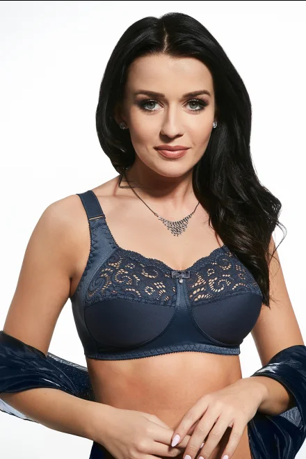 Nevyztužená podprsenka 583 Nina - Tmavě šedá