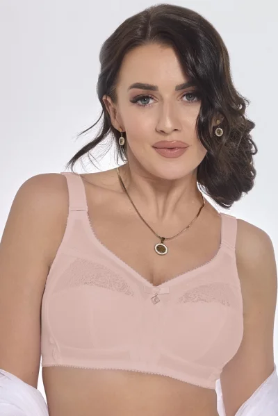 Nevyztužená podprsenka Irene - bez kostice - Starorůžová