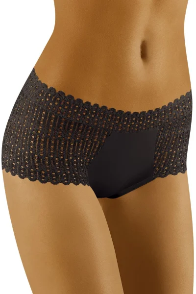 Francouzské kalhotky Bari - Černá