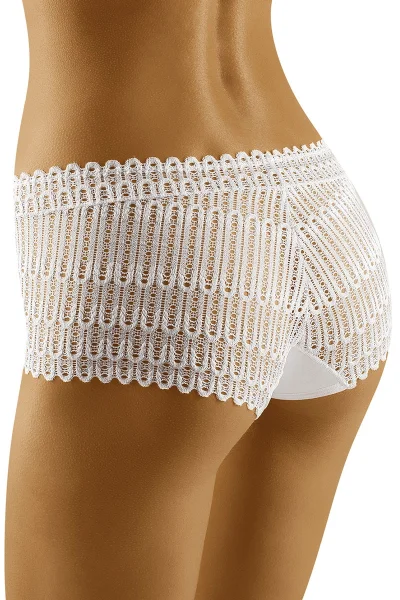 Francouzské kalhotky Bari - Bílá