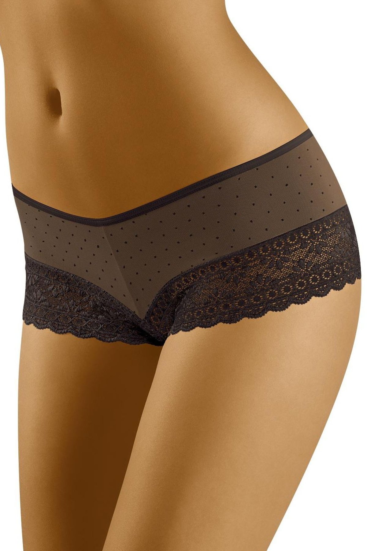 Francouzské kalhotky Wolbar Mila Černá XL