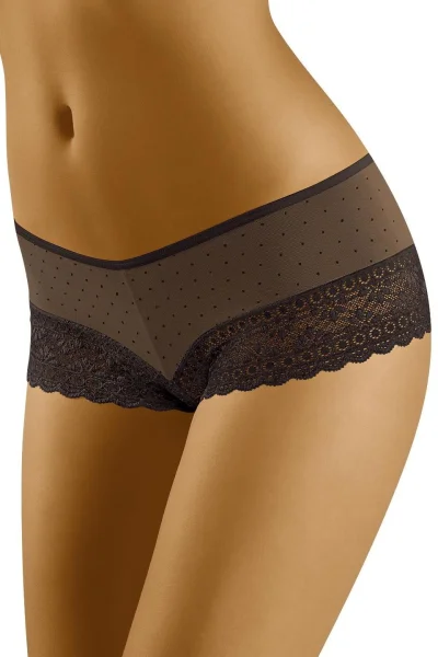 Francouzské kalhotky Mila - Černá