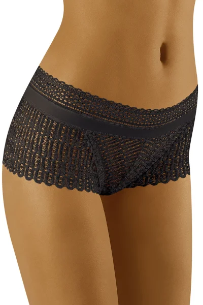 Francouzské kalhotky Riki - Černá