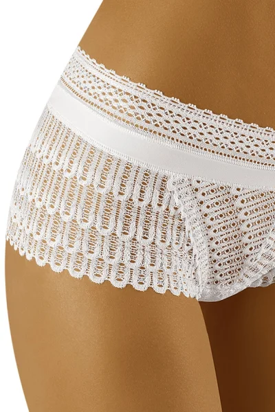 Francouzské kalhotky Riki - Bílá