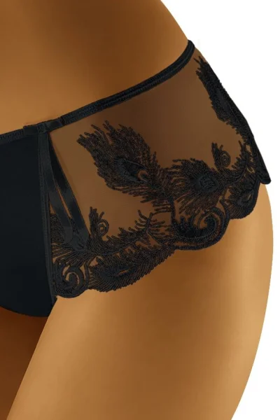 Francouzské kalhotky Oshi - Černá