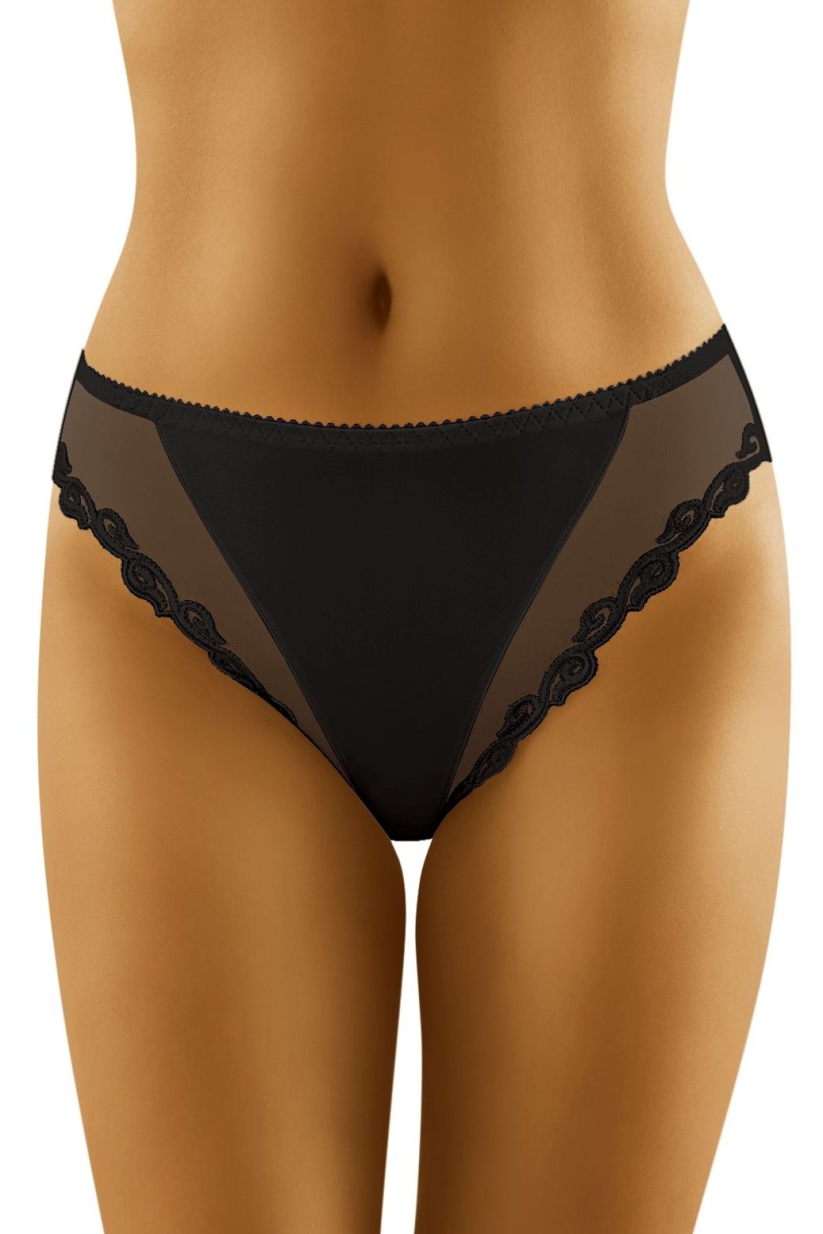 Kalhotky Wolbar Poly II - sexy Černá M
