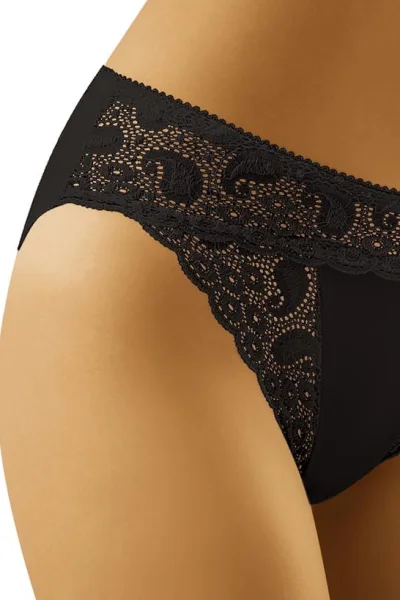 Kalhotky Lisa II - krajkové - Černá